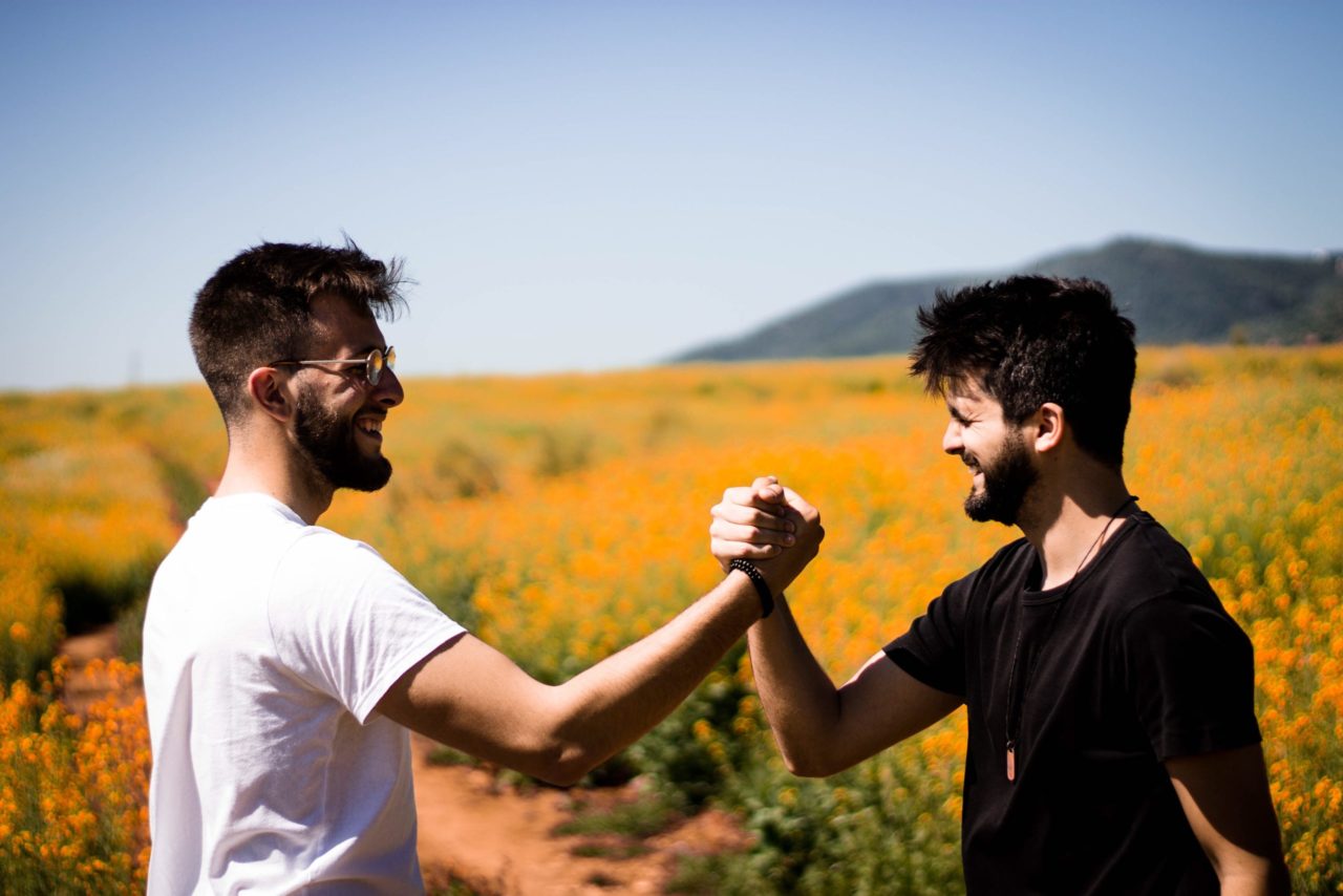 handshake between two men