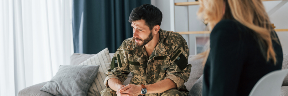 soldier meditating