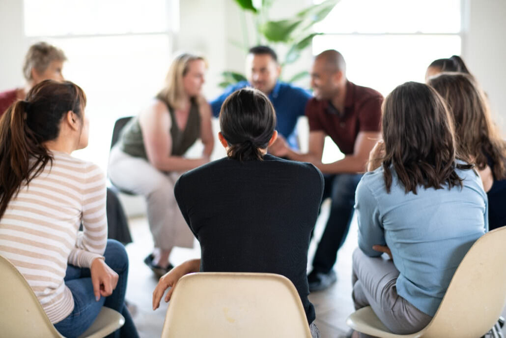 Veterans in group therapy at Solara Mental Health